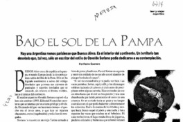 Bajo el sol de la pampa  [artículo] Pedro Guerrero.