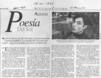 Poesía del sol  [artículo].