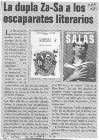 La Dupla Za-Sa a los escaparates literarios  [artículo].