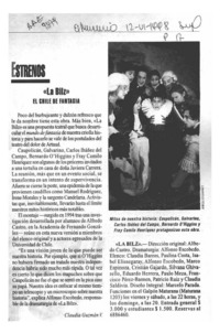 "La Bilz" el Chile de fantasía  [artículo] Claudia Guzmán V.