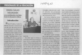 Emma Salas Neumann  [artículo] Juan Antonio Massone.