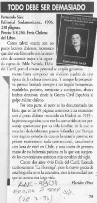 Todo debe ser demasiado