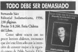 Todo debe ser demasiado