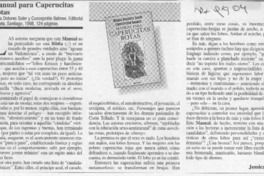 Manual para caperucitas rotas  [artículo] Jessica Atal.