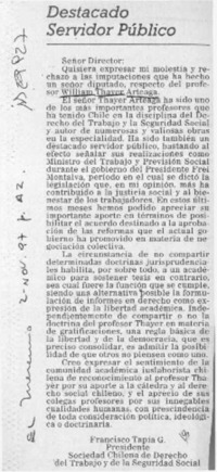 Destacado servidor público