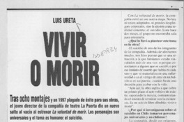 Vivir o morir  [artículo] Virginia Jaeger.