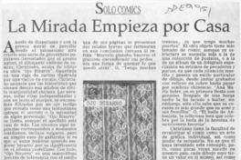 La mirada empieza por casa  [artículo] Juan Andrés Salfate.