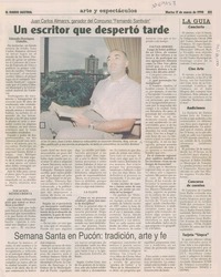 Un escritor que despertó tarde