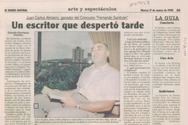 Un escritor que despertó tarde