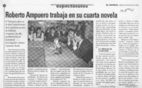 Roberto Ampuero trabaja en su cuarta novela  [artículo] Daniela Di Prima C.