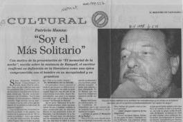 "Soy el más solitario"  [artículo].