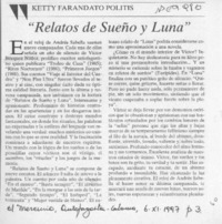 "Relatos de sueño y luna"