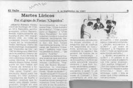 Martes líricos  [artículo].