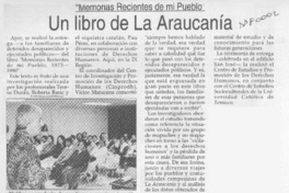 Un Libro de La Araucanía  [artículo].