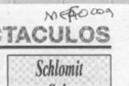Schlomit en Calama  [artículo].