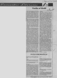 Vuelta al redil  [artículo] J. Nawrath.