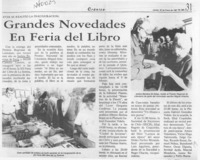 Grandes novedades en Feria del Libro  [artículo].