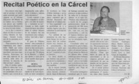 Recital poético en la cárcel  [artículo] G. C. M.