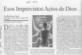 Esos imprevistos actos de Dios  [artículo] Javier Edwards Renards.