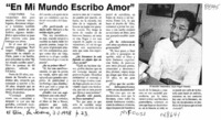 "En mi mundo escribo amor"  [artículo].