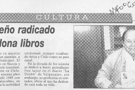 Escritor ariqueño radicado en Suecia dona libros  [artículo].