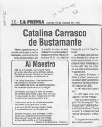 Catalina Carrasco de Bustamante  [artículo].