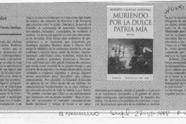 Muriendo por la dulce patria mía  [artículo] Milton Aguilar.
