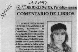 Lluvias y segquías de un pueblo imaginario  [artículo] Rocío L'Amar.