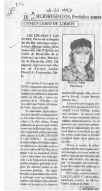 Los lugares y las nubes  [artículo] Rocío L'Amar.