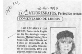 Los lugares y las nubes  [artículo] Rocío L'Amar.