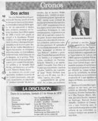 Cronos  [artículo] Carlos René Ibacache I.