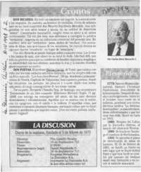 Cronos  [artículo] Carlos René Ibacache I.