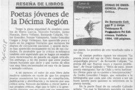 Poetas jóvenes de la Décima Región  [artículo] Carlos Alberto Trujillo.