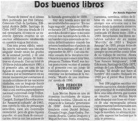 Dos buenos libros