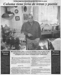 Calama tiene feria de letras y poesía