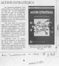 Acción estratégica  [artículo].