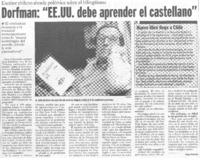 Dorfman, "EE.UU. debe aprender el castellano"