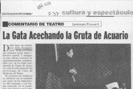 La gata acechando la gruta de Acuario  [artículo] Leopoldo Pulgar I.