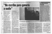 "No escribo para ganarle a nadie"  [artículo] Andrés Gómez B.