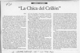 "La chica del Crillón"