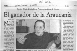 El ganador de la Araucanía  [artículo] Angélica Rivera.