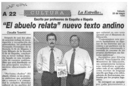 "El abuelo relata" nuevo texto andino  [artículo] Claudia Tosetti.