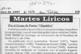 Martes líricos  [artículo].