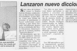 Lanzaron nuevo diccionario aymara  [artículo].