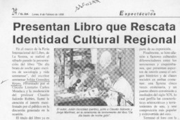 Presentan libro que rescata identidad cultural regional  [artículo].