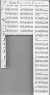 Escritor cuestionado