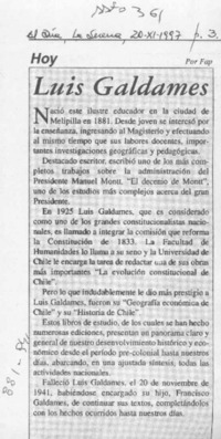 Luis Galdames  [artículo] Fap.