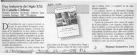 Una industria del siglo XX, el caballo chileno  [artículo] Manuel Somarriva Lira.
