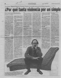 Por qué tanta violencia por un simple empate?  [artículo] Emilio Bakit.