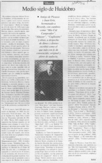 Medio siglo de Huidobro